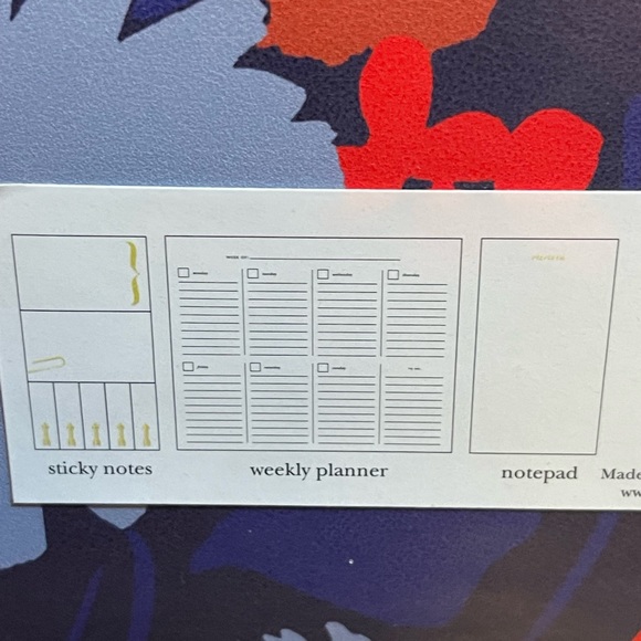 Kate Spade New York Swing Flora 2 Piece Stationary Desk Set New NWT - Picture 4 of 12